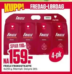 Europris FRIELE FROKOSTKAFFE tilbud