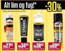 Europris Alt lim og fug! tilbud