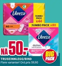 Europris TRUSEINNLEGG/BIND tilbud