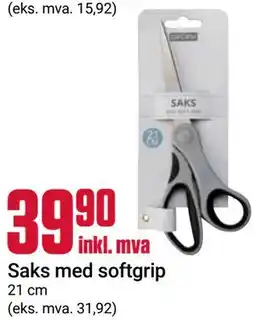 Europris Saks med softgrip tilbud