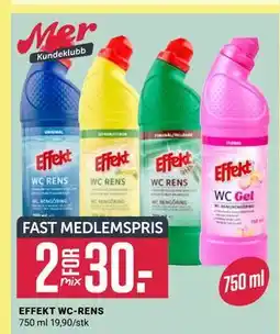 Europris EFFEKT WC-RENS, Medlemspris tilbud