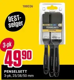 Europris PENSELSETT tilbud