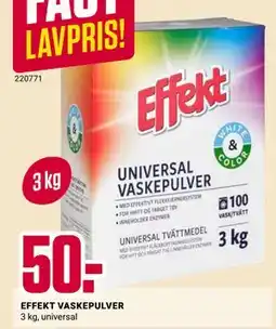 Europris EFFEKT VASKEPULVER tilbud