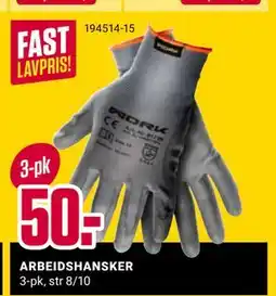 Europris ARBEIDSHANSKER tilbud