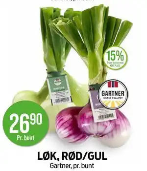 Kiwi LØK, RØD/GUL tilbud