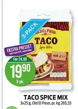 Kiwi TACO SPICE MIX tilbud
