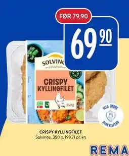 Rema 1000 CRISPY KYLLINGFILET tilbud