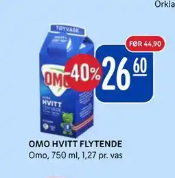 Rema 1000 OMO HVITT FLYTENDE tilbud
