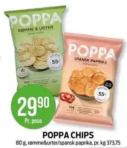 Kiwi POPPA CHIPS tilbud