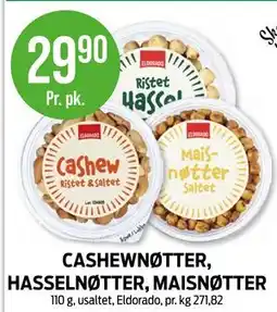 Kiwi CASHEWNØTTER, HASSELNØTTER, MAISNØTTER tilbud