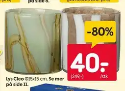 Rusta Lys Cleo tilbud