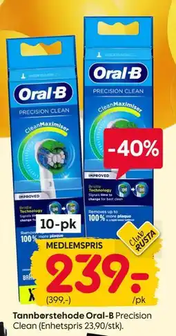 Rusta Tannbørstehode Oral-B, Medlemspris tilbud