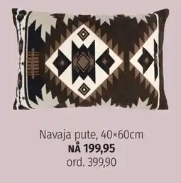 Nille Navaja pute tilbud