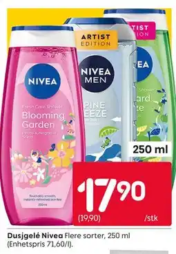 Rusta Dusjgelé Nivea tilbud
