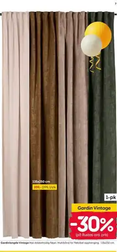 Rusta Gardin Vintage tilbud