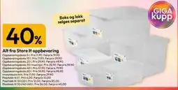 Gigaboks Alt fra Store It oppbevaring tilbud
