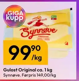 Gigaboks Gulost Original ca. 1 kg tilbud
