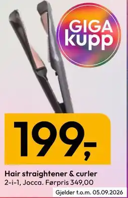Gigaboks Hair straightener & curler tilbud