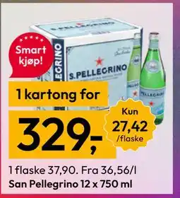Gigaboks San Pellegrino 12 x 750 ml tilbud