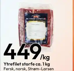 Gigaboks Ytrefilet storfe ca. 1 kg tilbud