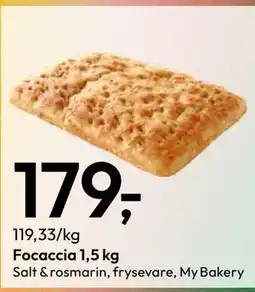 Gigaboks Focaccia 1,5 kg tilbud