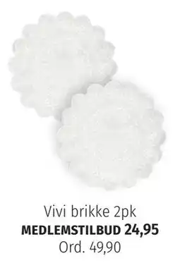 Nille Vivi brikke 2pk, Medlemspris tilbud