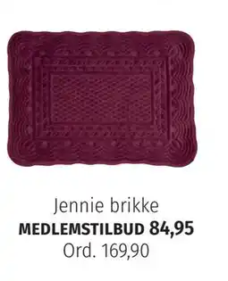Nille Jennie brikke, Medlemspris tilbud