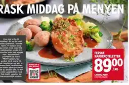 Meny FERSKE NAKKEKOTELETTER tilbud