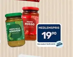 Matkroken PESTO ALLA GENOVESE / PESTO ROSSO, Medlemspris tilbud