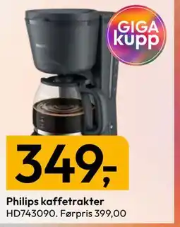 Gigaboks Philips kaffetrakter tilbud