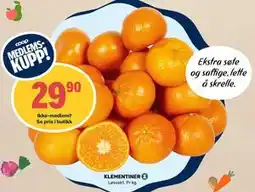 Matkroken KLEMENTINER, Medlemspris tilbud