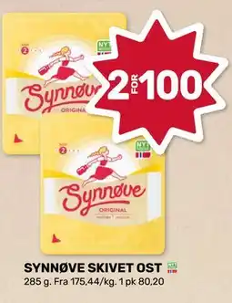 Matkroken SYNNØVE SKIVET OST tilbud