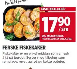 Meny FERSKE FISKEKAKER tilbud