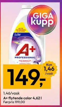 Gigaboks A+ flytende color 4,62 l tilbud