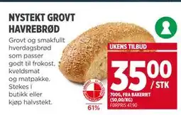 Meny NYSTEKT GROVT HAVREBRØD tilbud