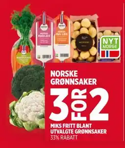 Meny NORSKE GRØNNSAKER tilbud