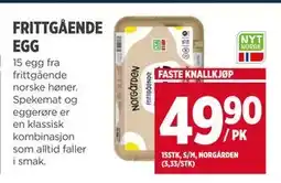 Meny FRITTGÅENDE EGG tilbud