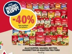 Matkroken ALLE SUPPER, SAUSER, GRYTER, OVNSRETTER OG ASIATISK FRA TORO tilbud