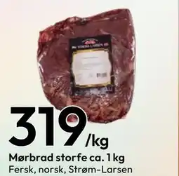 Gigaboks Mørbrad storfe ca. 1 kg tilbud