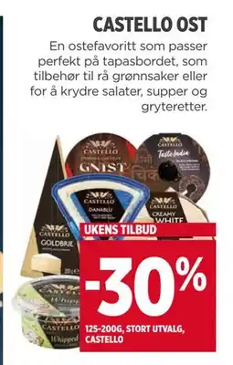Meny CASTELLO OST tilbud
