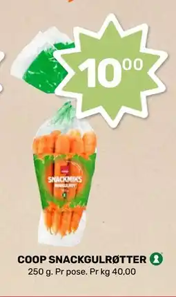 Matkroken COOP SNACKGULRØTTER tilbud