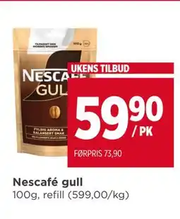 Meny Nescafé gull tilbud