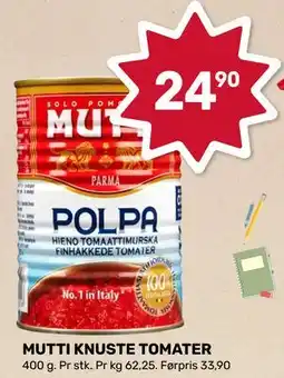 Coop Marked MUTTI KNUSTE TOMATER tilbud