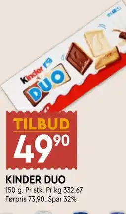 Coop Mega KINDER DUO tilbud