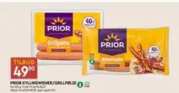Coop Mega PRIOR KYLLINGWIENER/GRILLPØLSE tilbud