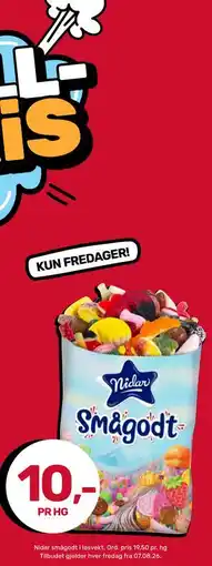 Coop Marked Nidar smågodt i løsvekt tilbud