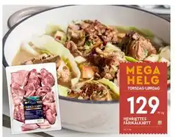 Coop Mega HENRIETTES FÅRIKÅLKJØTT tilbud
