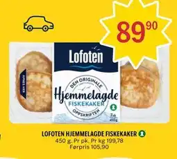 Coop Prix LOFOTEN HJEMMELAGDE FISKEKAKER tilbud