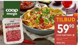 Coop Mega COOP KJØTTDEIG tilbud