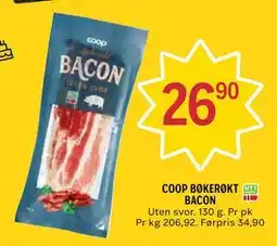 Coop Prix COOP BØKERØKT BACON tilbud